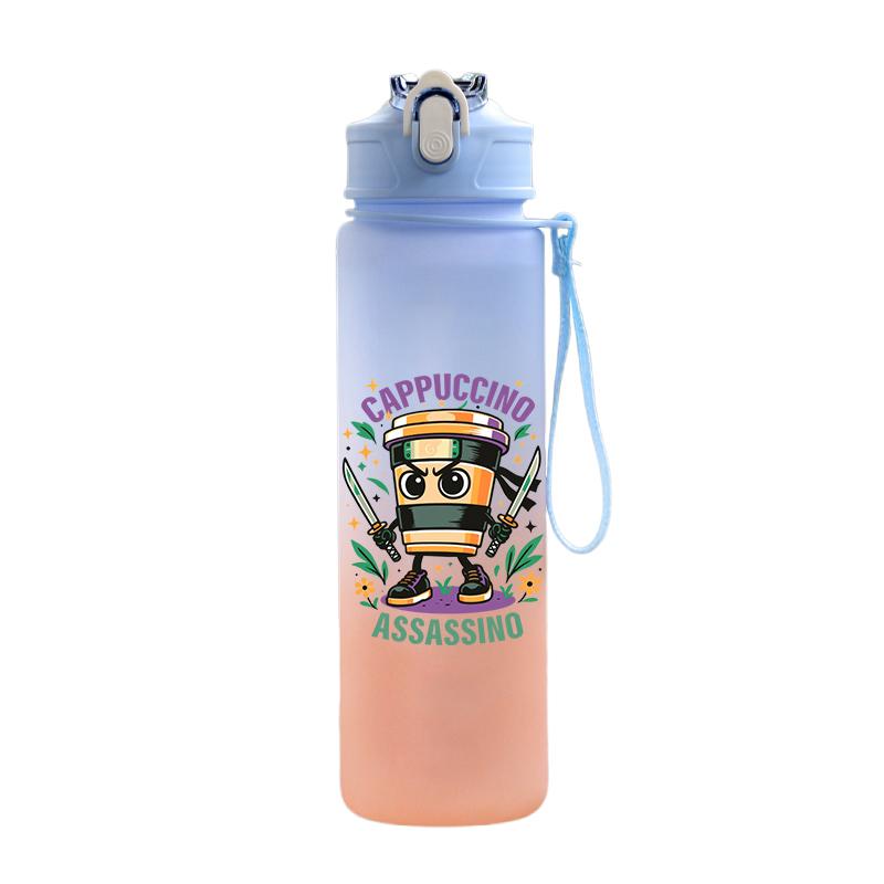 Tuang Tuang Tuang Printed 750Ml Water Bottle Anime Cartoon Large Capacity Drinking Cup Portable Outdoor Sports Water Cup Children Gift