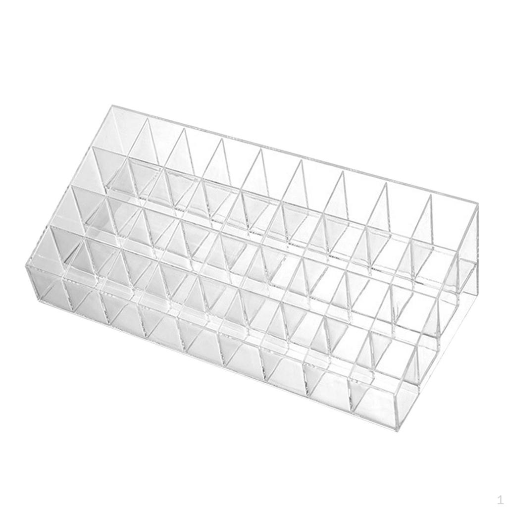 Clear Acrylic Lipstick Organizer for Makeup Storage