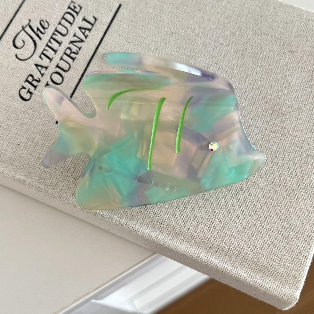 Sweet Ocean Animal Hair Clip Acetic Acid Geometry Shark Clip Crab Fish Hair Claw Women