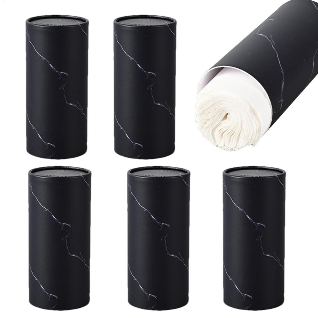 Cylinder Tissue Boxes Car Tissues Holder with Facial Tissues Car Tissues Cylinder with Facial Tissues 6 Canisters/300 Tissues