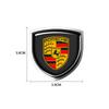 1Pcs 3D Metal Auto Door Shield Emblem Car Body Badge Sticker For Porsche Boxster Cayenne Panamera Macan Cayman 911 918 996 917 991