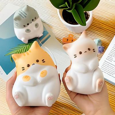 1 шт. забавная игрушка-сжиматель для котенка, снятие стресса, медленно восстанавливающийся пузырь, декомпрессионная игрушка для использования в офисе и дома