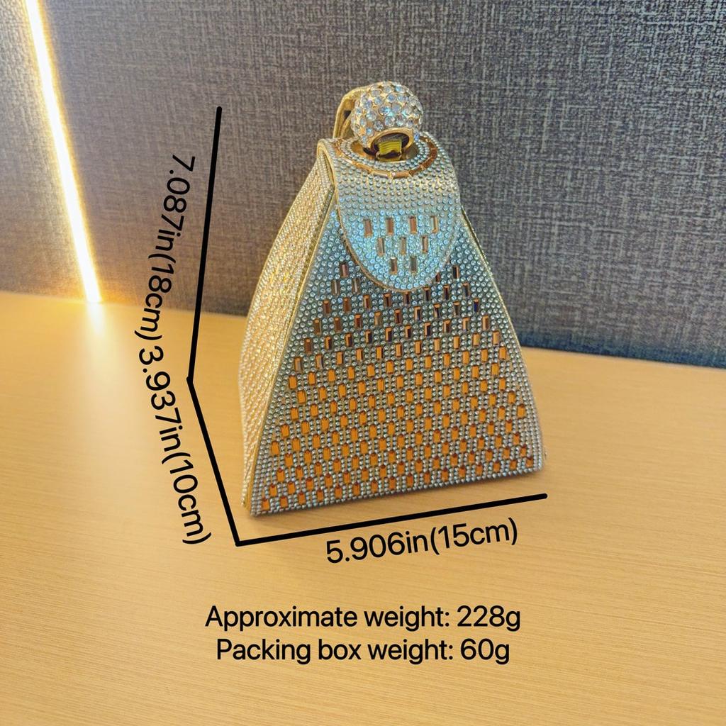 Handbag Water Diamond Bag Socialite Banquet Diamond-encrusted Hand-held Bag Fashionable Bag Dinner Bag