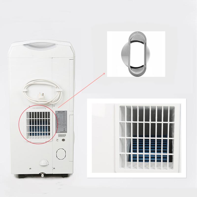 15CM Portable Air Conditioner Window Exhaust Duct Pipe Hose Interface Connector(Flat Nozzle)