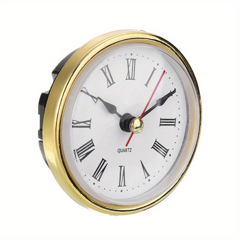 2-1/2" (65mm) Classic Clock Craft Quartz Movement Round Clocks Head Insert Roman/Arabic Number DIY Little Clock