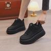Platform Thick-Soled Women's Shoes MXX-7803: New Autumn/Winter Velvet-Line Sneakers with Solid Color Design