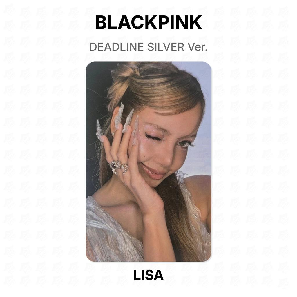BLACKPINK DEADLINE СЕРЕБРЯНАЯ Версия. Официальная фотокарта