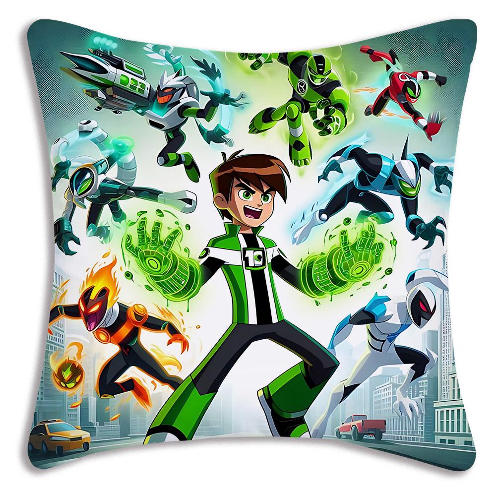 Аниме B-Бен 10 Наволочки Мультяшные Декоративные для Дивана Домашние Двусторонние Короткий Плюш Милые Наволочки для Подушек