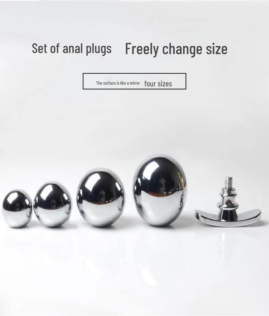 Регулируемый съемный металлический анальный стимулятор для тренировок и ношения на улице