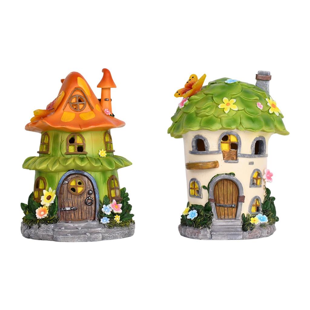 Садовая грибная статуя, скульптура из смолы, солнечная скульптура для домашнего газона, патио