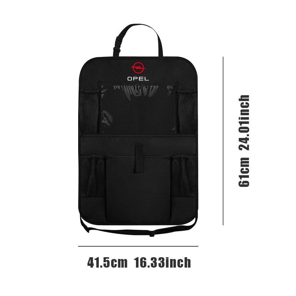 cwdf10 Car Seat Back Hanging Storage Pocket Bag Organizer Stowing Tidying Tool For Opel OPC Astra K Vectra Corsa Zafira Insignia Mokka