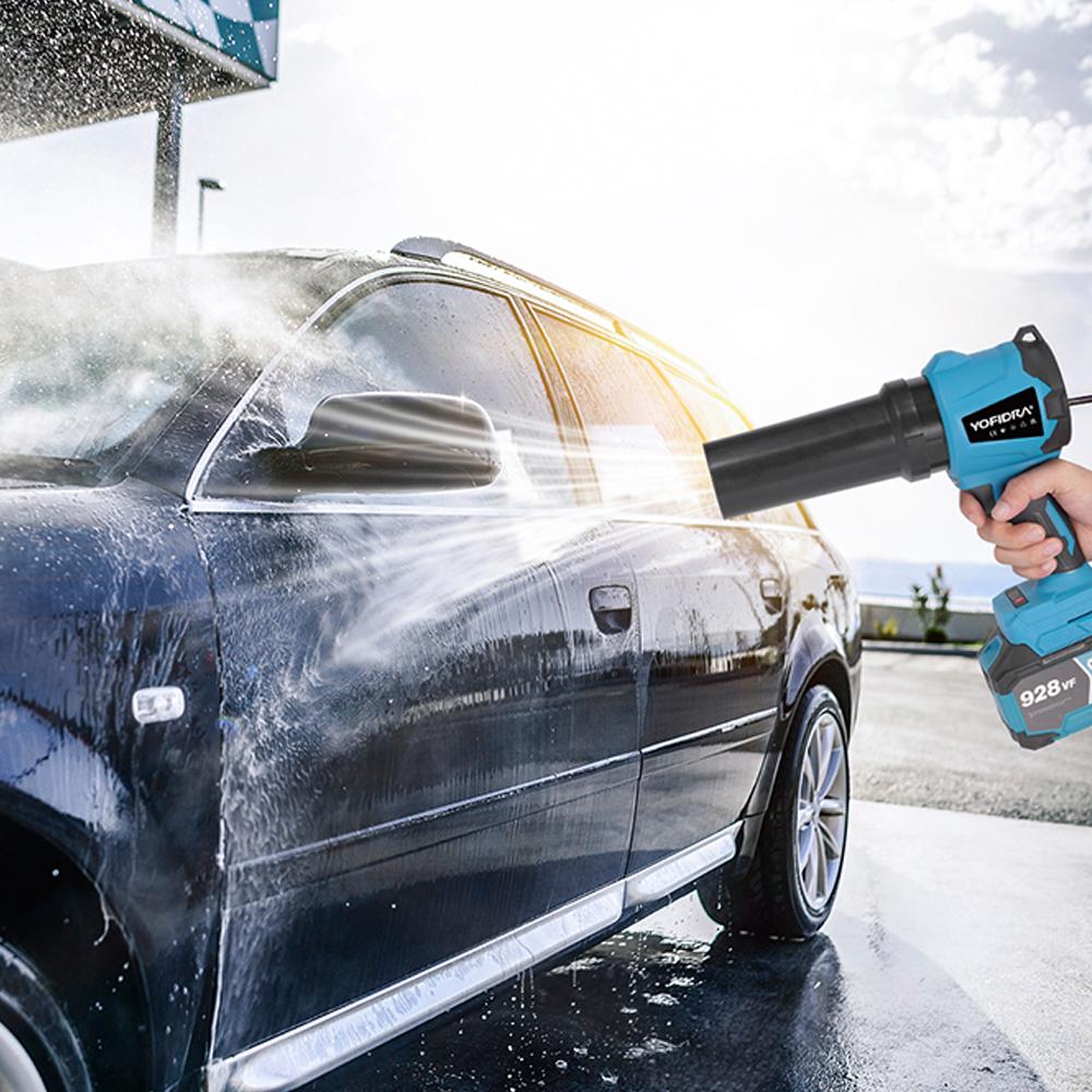 Yofidra Бесщеточный электрический турбовентилятор 350 м/с 3000 Вт Беспроводной реактивный воздуходув для снега, листьев, пыли для аккумулятора Makita 18 В