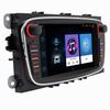 2 DIN Car Android 14 Carplay Car Radio Multimedia Player For Ford Focus S-Max Mondeo Galaxy C-Max GPS Navigation Bluetooth