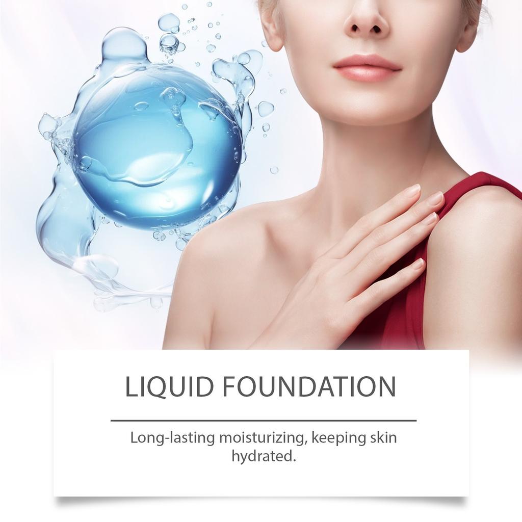 Увлажняющая основа под макияж Skin Care Liquid Foundation Natural Light, дружественная коже, увлажняющая, прозрачная основа под макияж Skin Care Liquid Foundation 30 мл