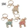 Key Chain Accessory Golden Plated Rhinestone Goat Keychain, Animal Shaped Keychain Metal Keyring Pendant, Handbags Backpack Decorative Accessories