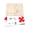 DIY Wooden Wind Power Experiment Kit Hands-On STEM Learning Physics Energy Science Buildable Creative Discovery Toy for Kids