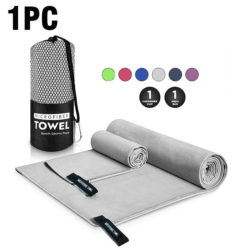 Толстое полотенце из микрофибры Спортивное Дорожное Быстросохнущее Супервпитывающее и Супермягкое Большое Полотенце для Волос Легкое Фитнес-полотенце