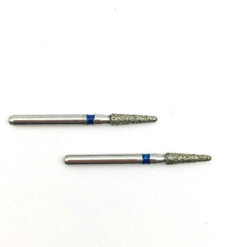 10 шт./компл., набор стоматологических сверл с алмазными борами FG 1,6 мм, подходят для высокоскоростных наконечников для полировки стоматологического лабораторного оборудования TR-62