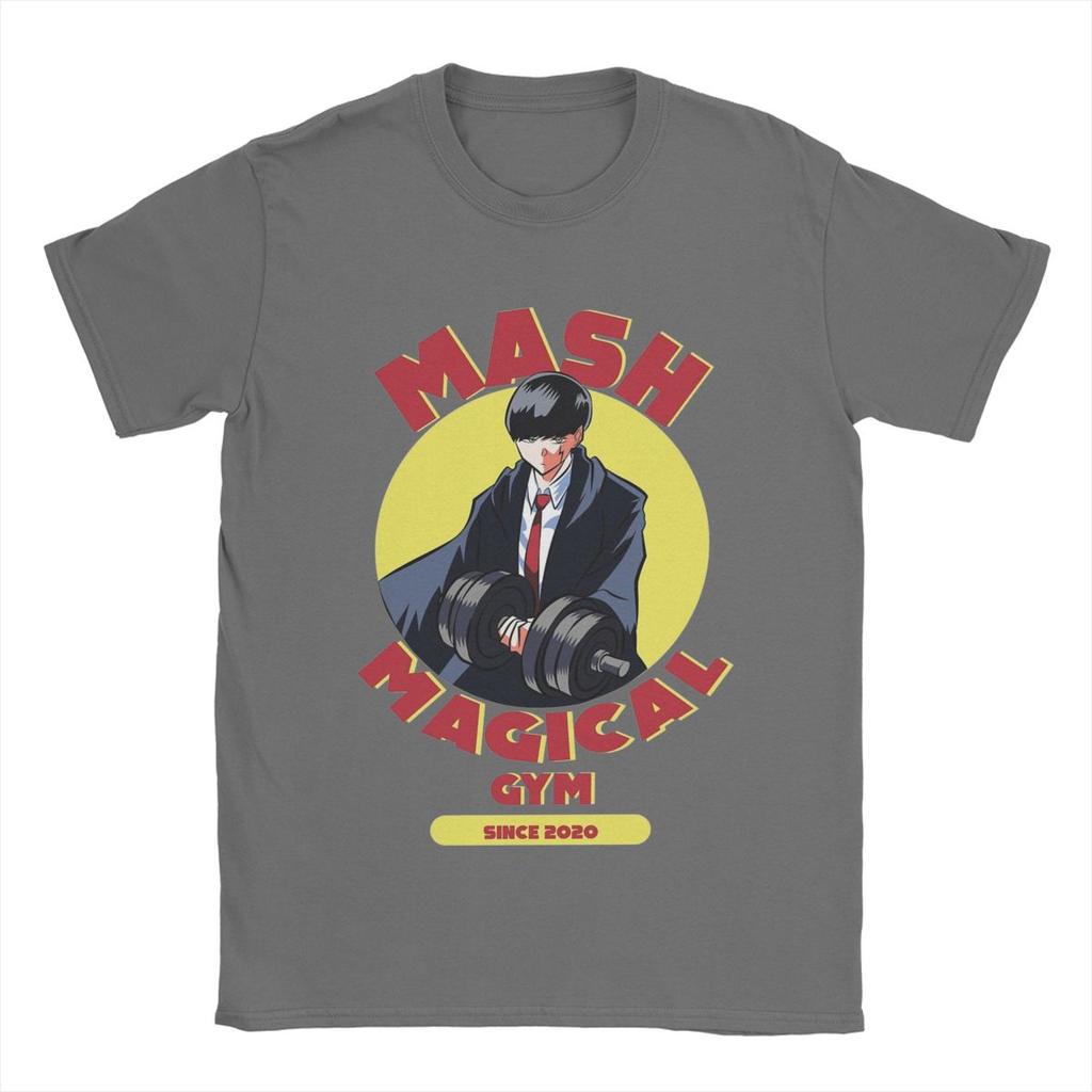 Машл Магия и Мускулы Мужская Хлопковая Крутая Футболка О-образный вырез Аниме Футболки Короткий рукав Одежда Подарок на день рождения