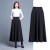 2023 Women's A-Line High Waist Plus Size Solid Color Square Dance Skirt, Half-Length Big Swing, Four Seasons Skirt