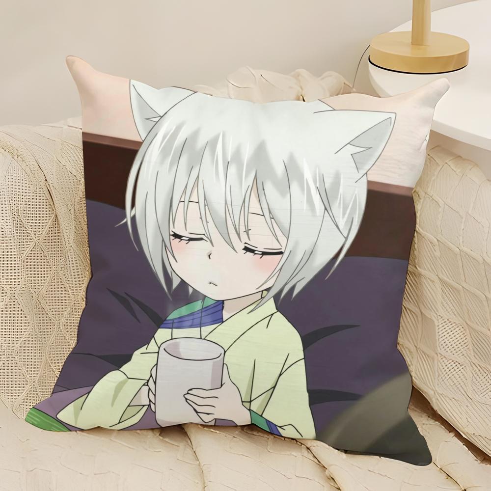 K-Kamisama Hajimemashita Наволочка Натуральный Лен Двусторонняя Печать Диван Домашний Декор Чехол для Подушки