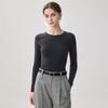 100% Pure Cashmere Slim Fit Women's Round Neck Knit Sweater for Autumn and Winter