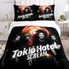 Tokio Hotel 3D-печать Рок-группа Всесезонный пододеяльник Комплекты постельного белья Мягкий пододеяльник и наволочки Одинарный Двуспальный Квин Кинг