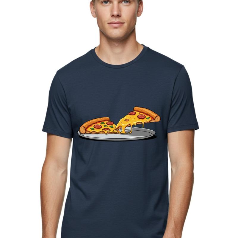 Pizzaslices Unisexs Graphic Tee 100 Cotton Casual Summer Wear