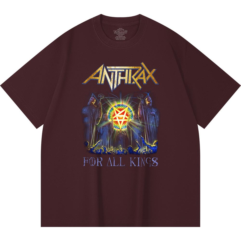 Хлопковая футболка плотностью 230 г/м² 100% Хлопок Heavy Metal Футболка с принтом рок-группы Популярная музыка Унисекс Тяжелая хлопковая футболка