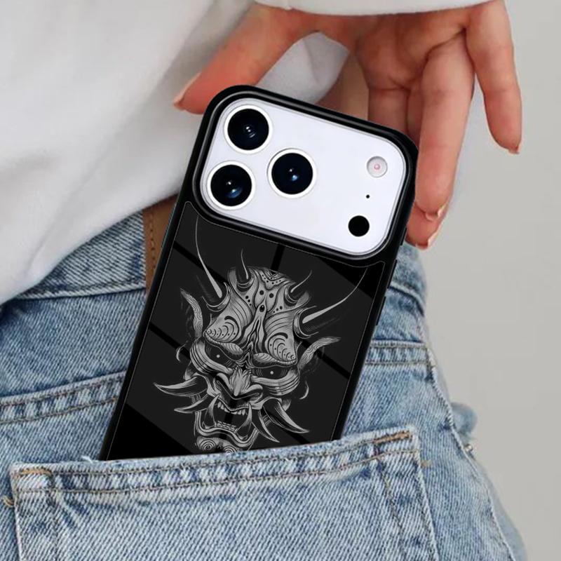 Чехол для телефона с изображением демона Ханнья Они для iPhone 16e 15 14 13 12 17 Pro Max Plus Air 17pro Чехол
