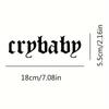 Наклейка Cry Baby 1 шт., Водонепроницаемая виниловая наклейка, Стильный орнамент для кузова мотоцикла и автомобиля, Бампера, Лобового стекла и Багажника