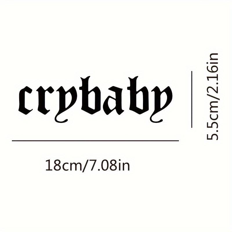 Наклейка Cry Baby 1 шт., Водонепроницаемая виниловая наклейка, Стильный орнамент для кузова мотоцикла и автомобиля, Бампера, Лобового стекла и Багажника