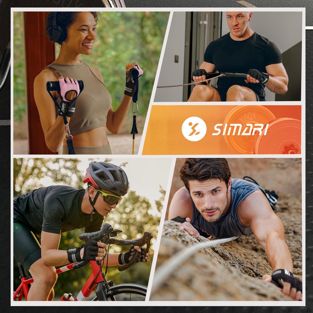 SIMARI Тренировочные силовые спортивные перчатки с запястьем Перчатки для треккинга и велоспорта для и юниоров Перчатки, Перчатки, Клапан, Мужчины, Женщины, Унисекс,
