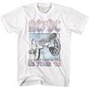 AC/DC For Those About To Rock US 82 Tour White Rock and Roll Music Band T-Shirt