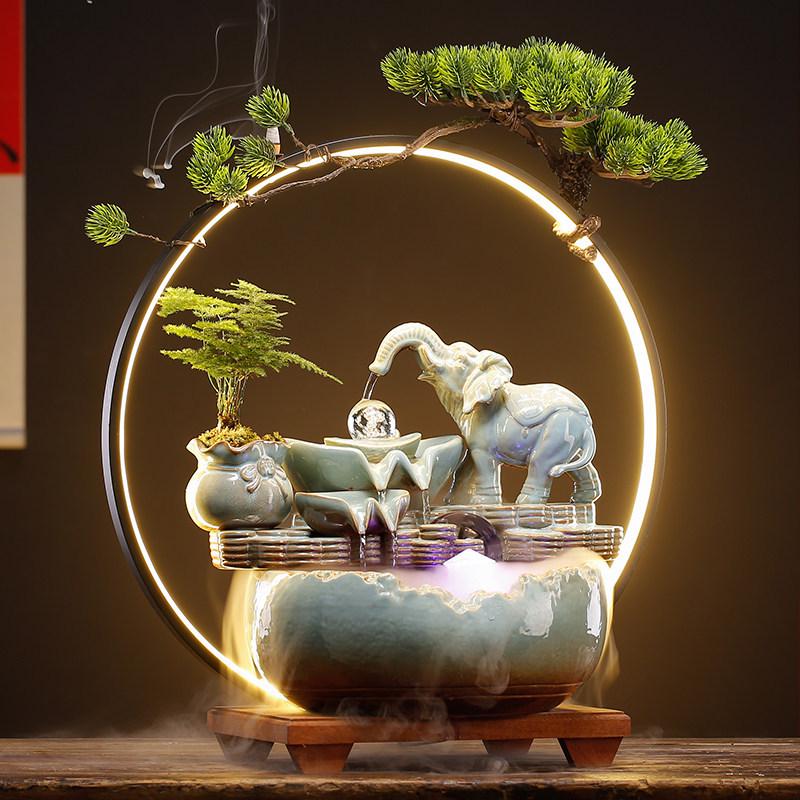 Элегантный китайский увлажнитель «Текущая вода» для декора гостиной и офиса