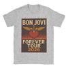 Harajuku T Shirt Summer Bon Jovi Keep The Faith World Tour Cotton Tshirt for Unisex Women Awesome Wholesale Short Sleeve Tees