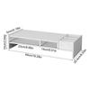 Monitor Riser 3-Tier Desktop Shelf Monitor Stand Riser Desk Shelf Riser computer Rack Monitor Holder Elevated PC Screen Stand