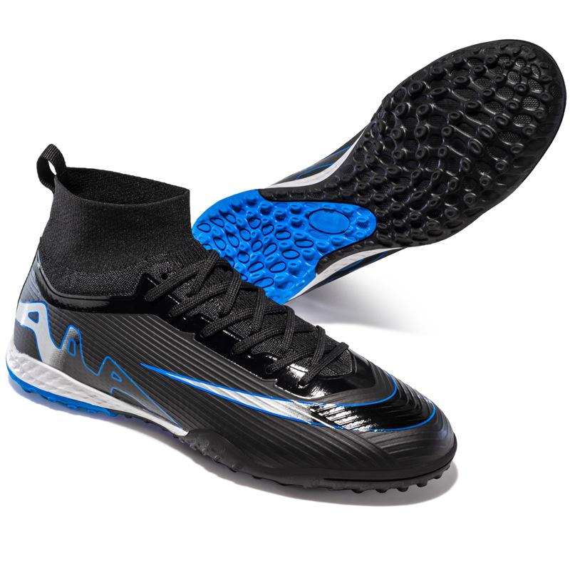 2025 new football shoes long broken nails high top men's and women's youth sports training shoes fashion non-slip