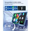 HEYINCAR Wired To Wireless CarPlay/Android Auto Adapter Plug and Play USB-A/C for VW Toyota Nissan Ford Benz for OEM Wired Cars