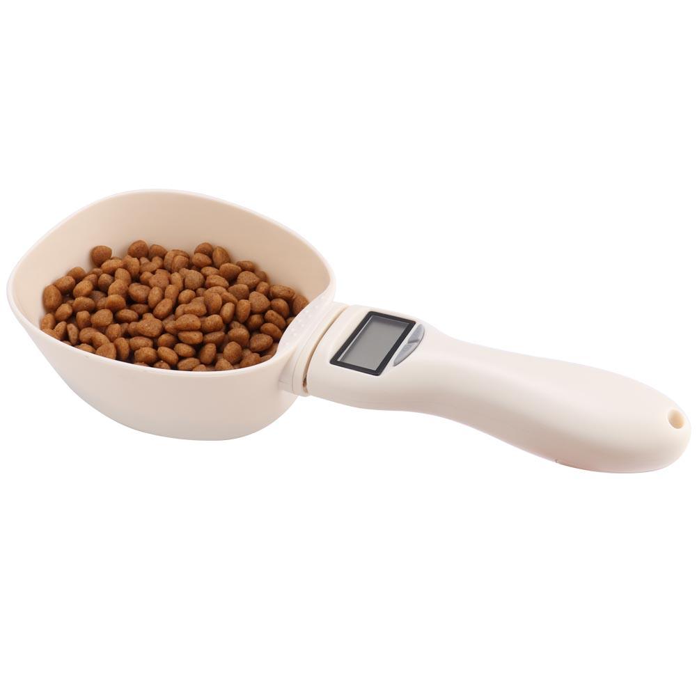 Portable Electronic Pet Cat Dog Food Measuring Weighing Spoon Kitchen Scale