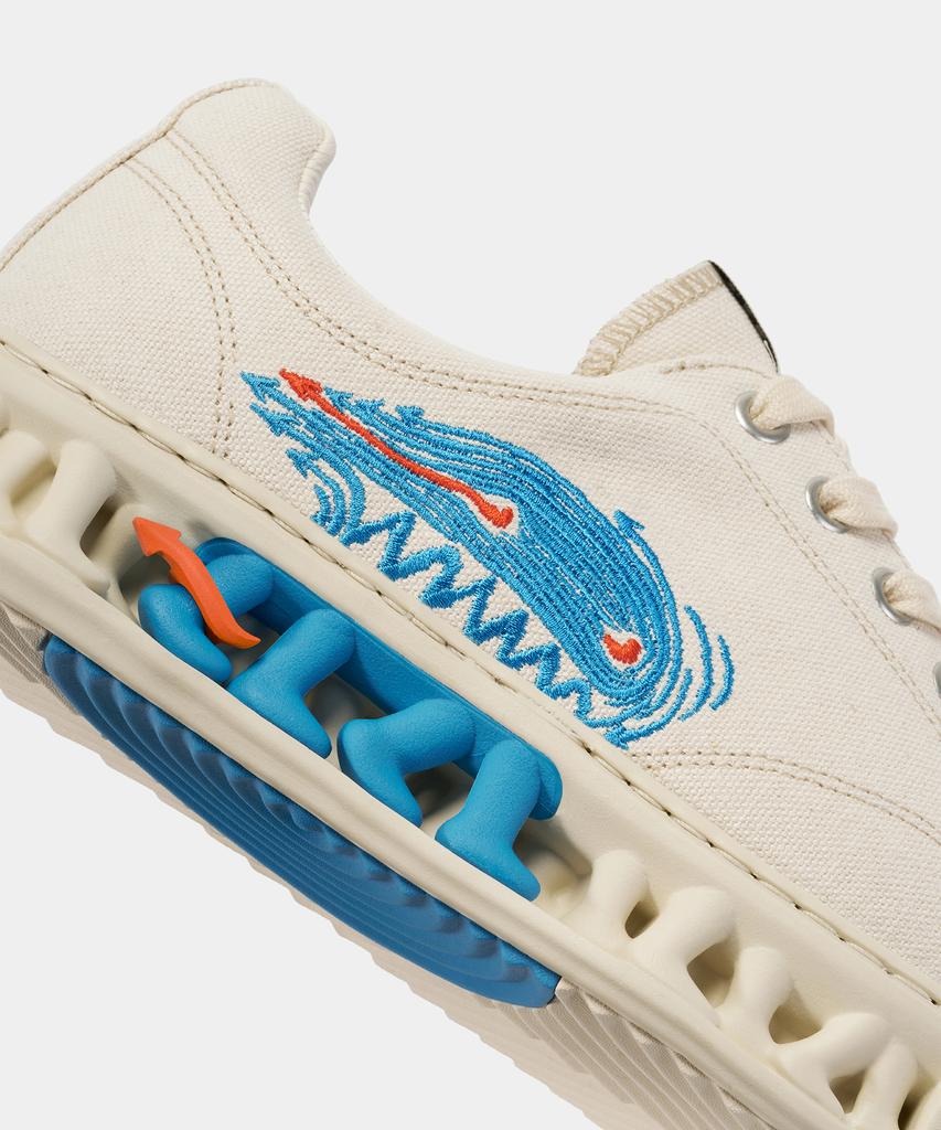 78Under M-3 Graphic Low TopOff White