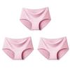 3pcs Sexy Women's Panties Ice Silk Seamless Underwear Girl Lingerie Breathable Comfort Briefs Large Size Panties Women Underpant