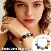 Браслет с бусинами Love Bead, сердце, стиль Ins, браслет с радужным камнем, День святого Валентина