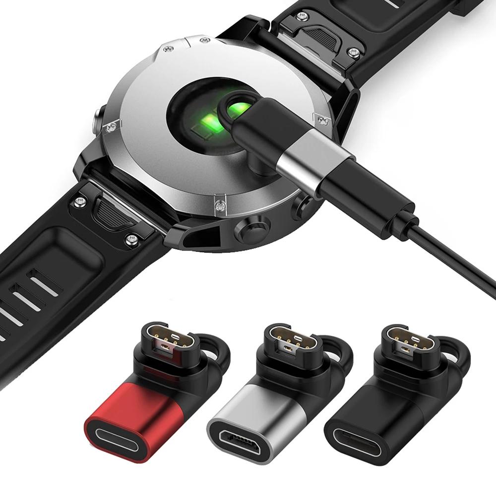 Зарядный адаптер Micro USB/IOS/Type C для часов Garmin Fenix 7 7S 7X Instinct 2, разъем зарядного устройства для Garmin Forerunner 255 955