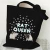 Сумки через плечо с изображением крысы, женские складные сумки с изображением мультяшных животных, винтажные сумки для покупок с изображением крысы, повседневные женские сумки
