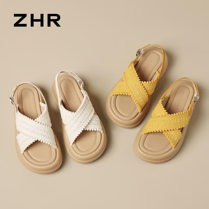 Женские богемные сандалии на платформе ZHR CE85