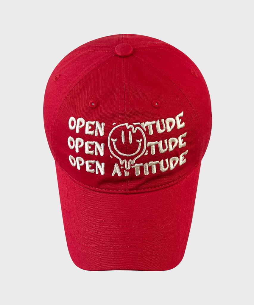 Кепка-бейсболка OPEN ATTITUDE Smile-Красная