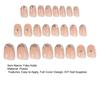 24Pcs Short Oval Press on Nails for Women, Silver-color Tip Rhinestone Star Glue on False Nails, Removable Stick-on Fake Nails Decoration
