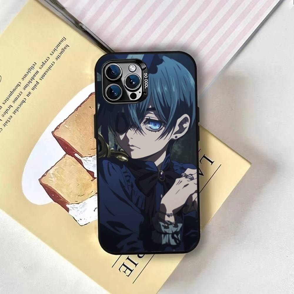 Аниме B-Butler Чехол для телефона для iPhone 17,16,15,14,13,12,11 Plus,Pro Max,XS,Красочный Серебряный Чехол для телефона Funda Cover