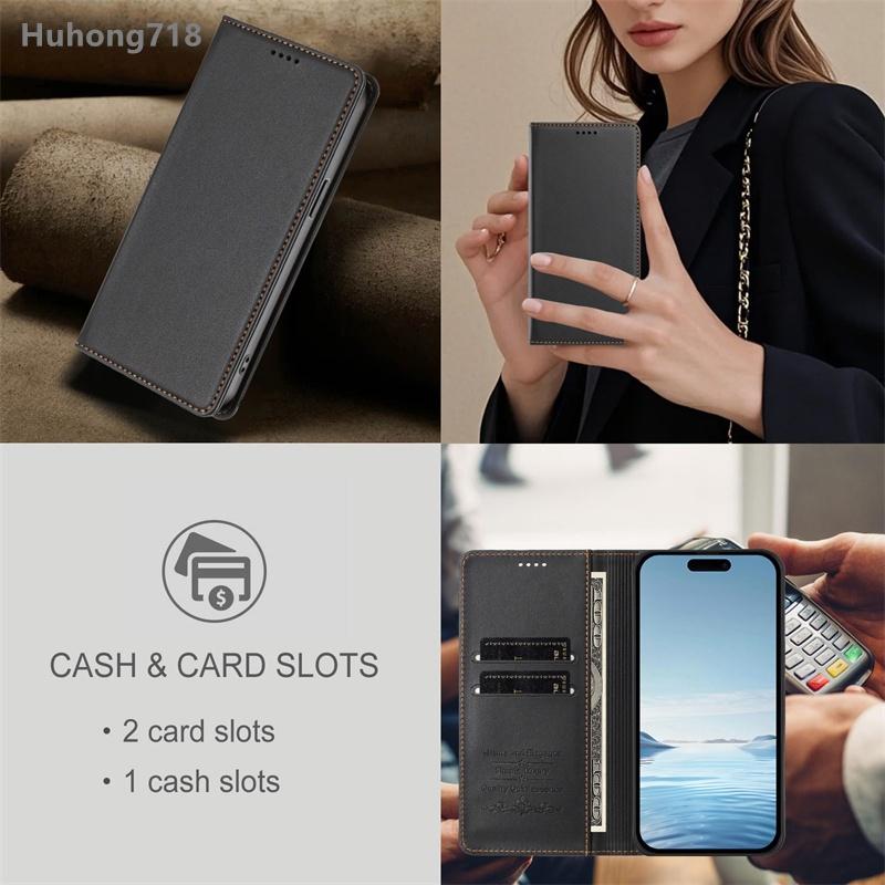 Магнитный флип-кейс для Samsung Galaxy M04 M05 M06 M16 M36 M40S M55 M56 M60S M80S 4G 5G с держателем для карт, подставкой, защитной крышкой